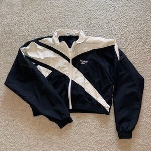 Reebok Black and White Track Jacket